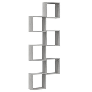 Mensole Parete a Cubo 6 pz Grigio Sonoma 30x15x30 cm 815884