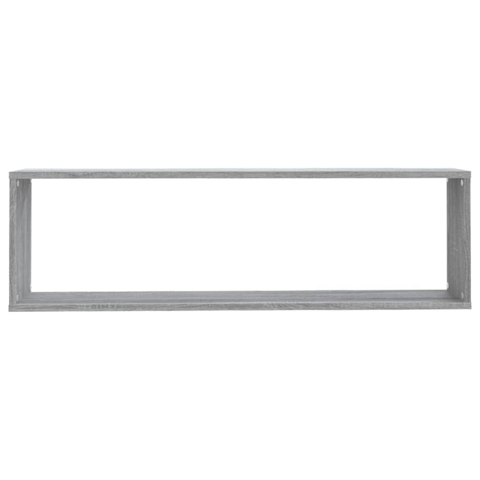 Mensole Cubo Muro 2pz Grigio Sonoma 100x15x30 Legno Multistrato cod mxl 32756
