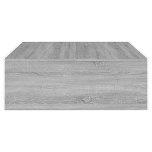 Tavolino Salotto Grigio Sonoma 100x100x35 cm Legno Multistrato 815997