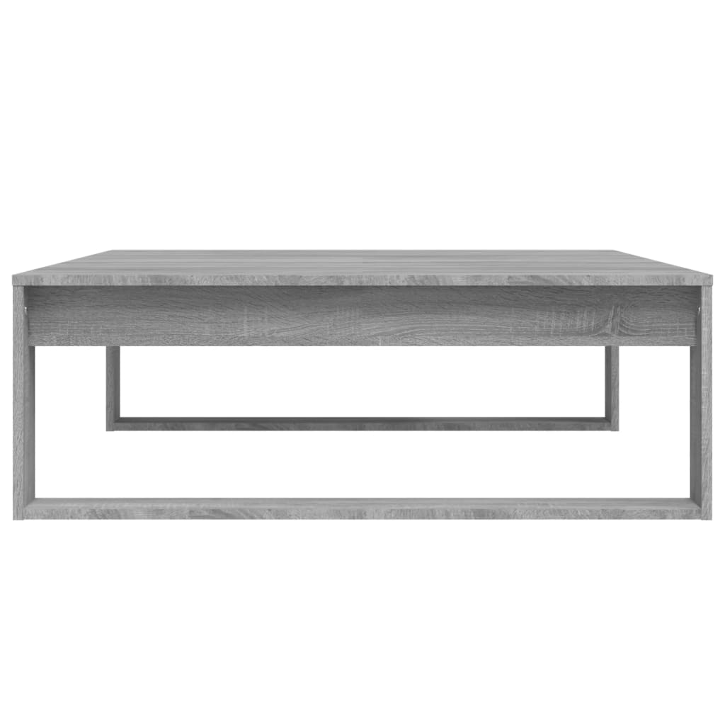 Tavolino Salotto Grigio Sonoma 100x100x35 cm Legno Multistrato 816000