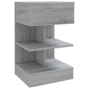 Comodini Grigio Sonoma 2 pz 40x35x65 cm in Legno Multistrato 816044