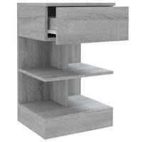 Comodini Grigio Sonoma 2 pz 40x35x65 cm in Legno Multistrato 816044