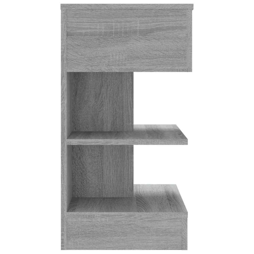 Comodini Grigio Sonoma 2 pz 40x35x65 cm in Legno Multistrato 816044