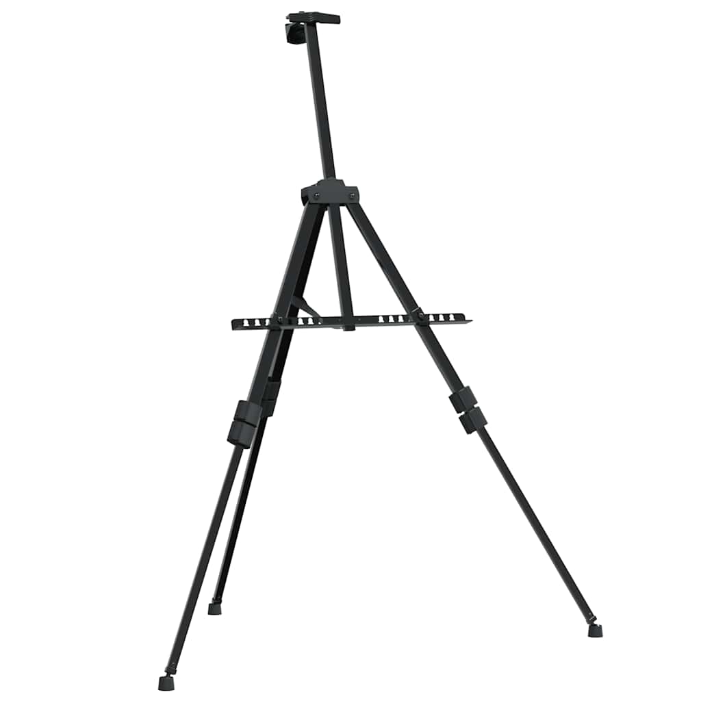 Cavalletto Espositivo Regolabile Nero in Metallo