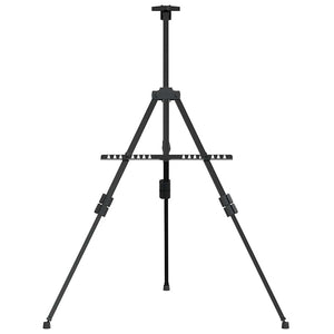 Cavalletto Espositivo Regolabile Nero in Metallo