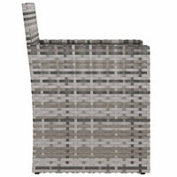 Set Divani da Esterno 3 pz con Cuscini in Polyrattan Grigio cod mxl 39767