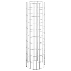 Palo Gabbione Circolare in Acciaio Zincato Ø30x100 cm 152012