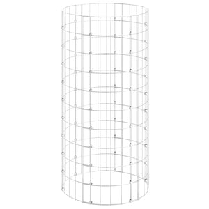 Palo Gabbione Circolare in Acciaio Zincato Ø50x100 cm 152016