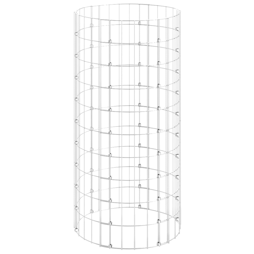 Palo Gabbione Circolare in Acciaio Zincato Ã˜50x100 cm cod mxl 11915