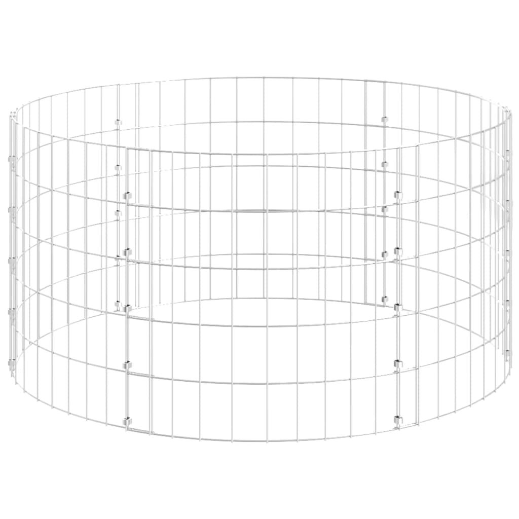 Palo Gabbione Circolare in Acciaio Zincato Ã˜100x50 cm cod mxl 9068
