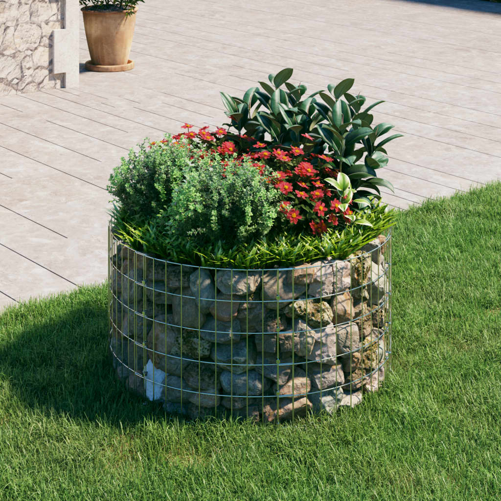Palo Gabbione Circolare in Acciaio Zincato Ã˜100x50 cm cod mxl 9068