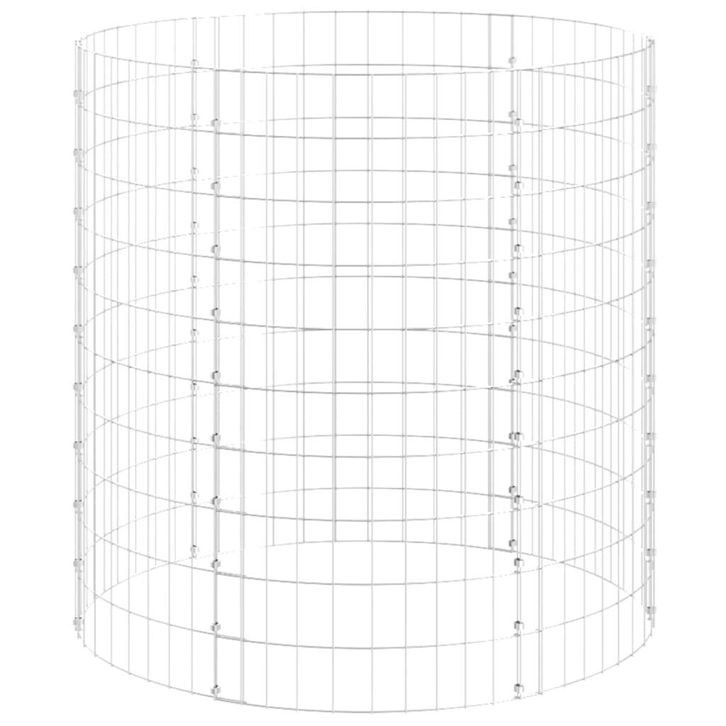 Palo Gabbione Circolare in Acciaio Zincato Ã˜100x100 cm cod mxl 20598