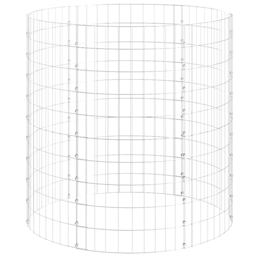 Palo Gabbione Circolare in Acciaio Zincato Ã˜100x100 cm cod mxl 20598