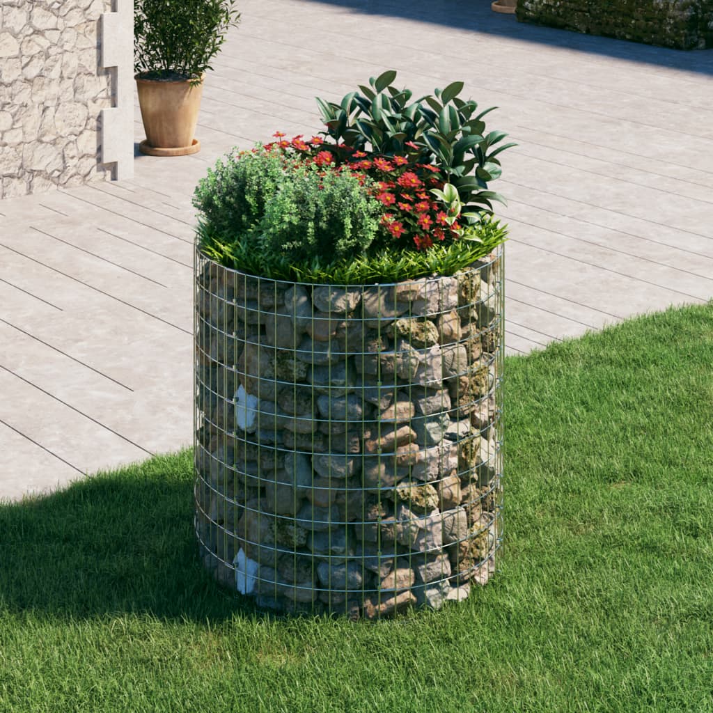 Palo Gabbione Circolare in Acciaio Zincato Ã˜100x100 cm cod mxl 20598