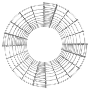 Fioriere Gabbione Circolare 3 pz in Acciaio Zincato Ã˜30x100 cm