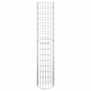 Fioriere Gabbione Circolare 3 pz in Acciaio Zincato Ø30x150 cm 152021