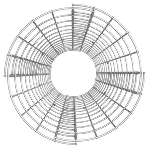 Fioriere Gabbione Circolare 3 pz in Acciaio Zincato Ã˜30x150 cm