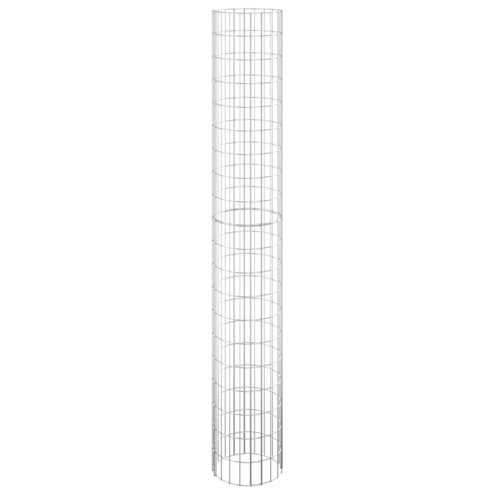 Fioriere Gabbione Circolare 3 pz in Acciaio Zincato Ã˜30x200 cm