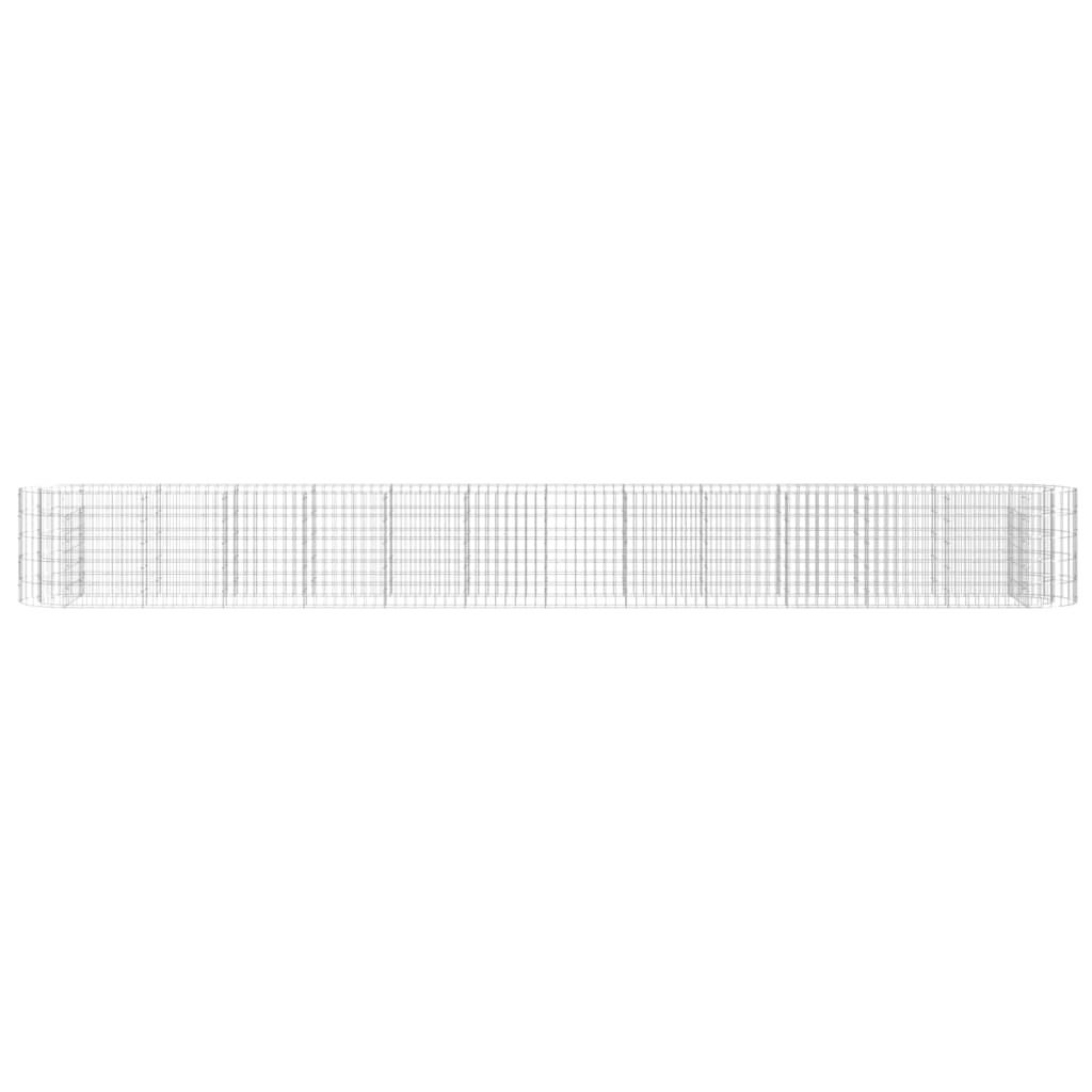 Gabbione con Letto Rialzato in Acciaio Zincato 470x50x50 cm