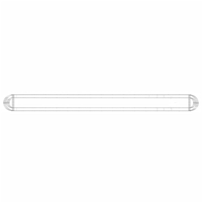 Gabbione con Letto Rialzato in Acciaio Zincato 610x50x50 cm