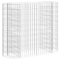 Gabbione con Letto Rialzato in Acciaio Zincato 120x50x100 cm 152032