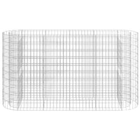 Gabbione con Letto Rialzato in Acciaio Zincato 190x50x100 cm