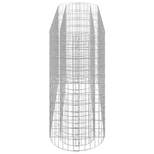 Gabbione con Letto Rialzato in Acciaio Zincato 190x50x100 cm 152033