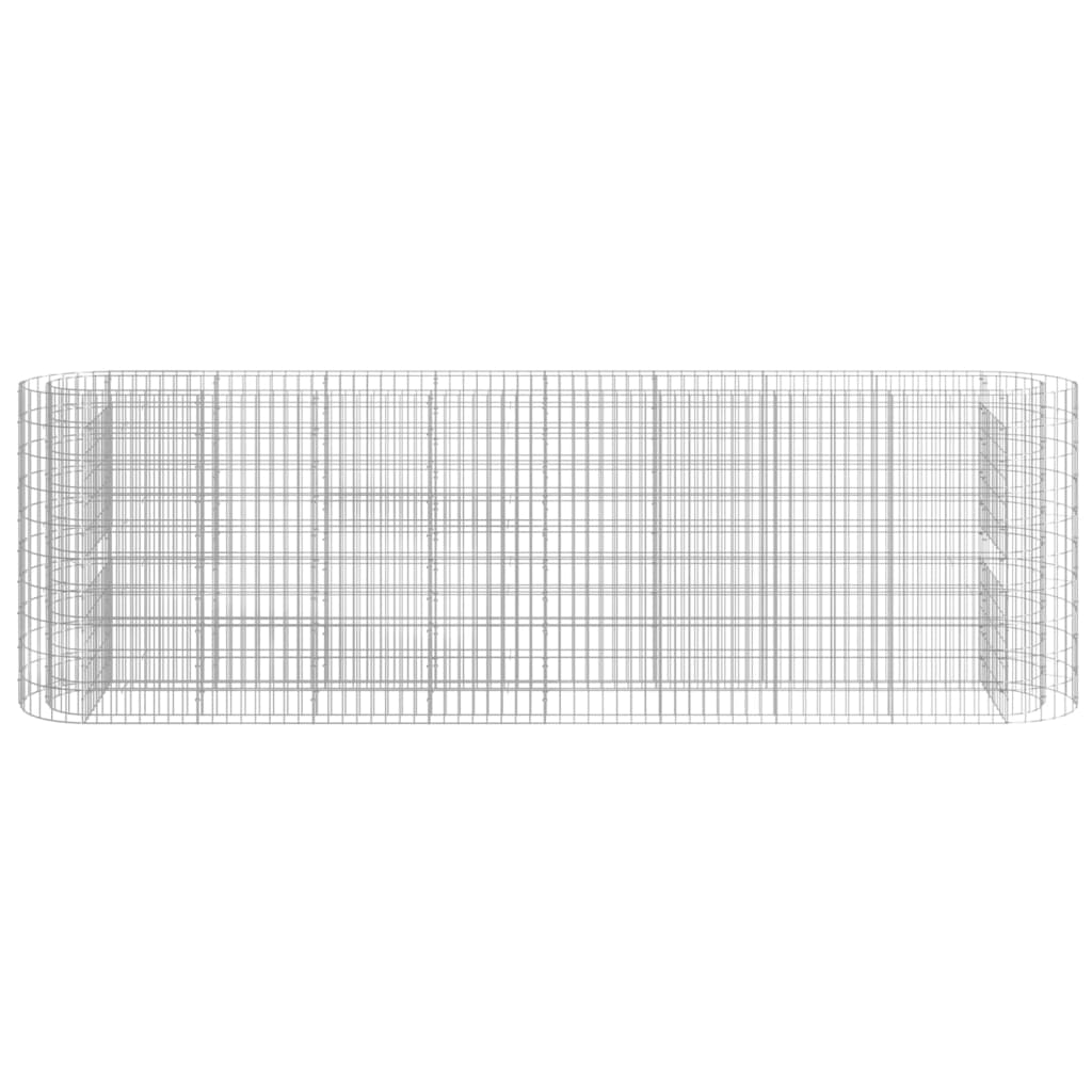 Gabbione con Letto Rialzato in Acciaio Zincato 330x50x100 cm 152035