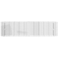 Gabbione con Letto Rialzato in Acciaio Zincato 400x50x100 cm 152036