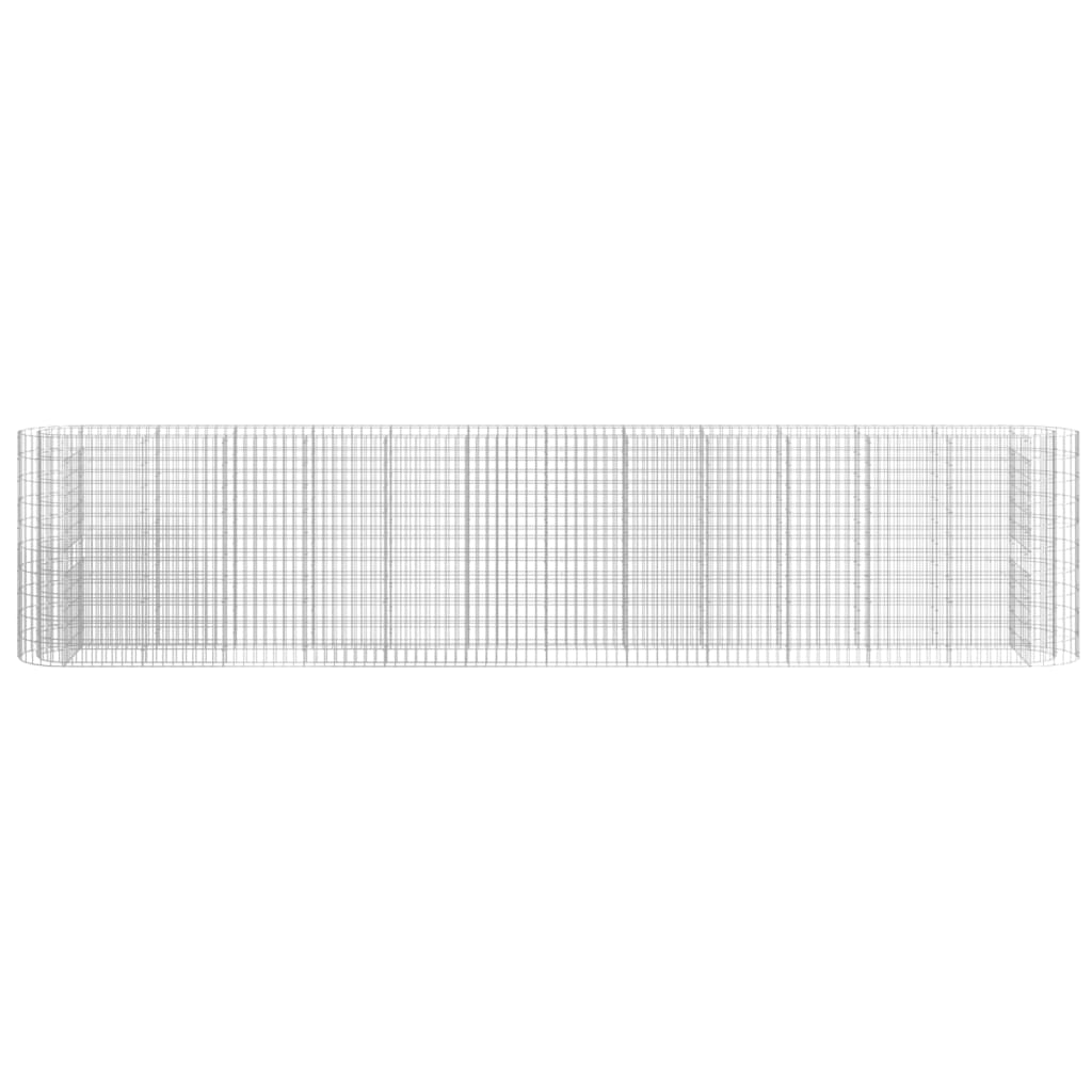 Gabbione con Letto Rialzato in Acciaio Zincato 470x50x100 cm 152037