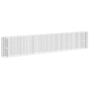 Gabbione con Letto Rialzato in Acciaio Zincato 540x50x100 cm 152038