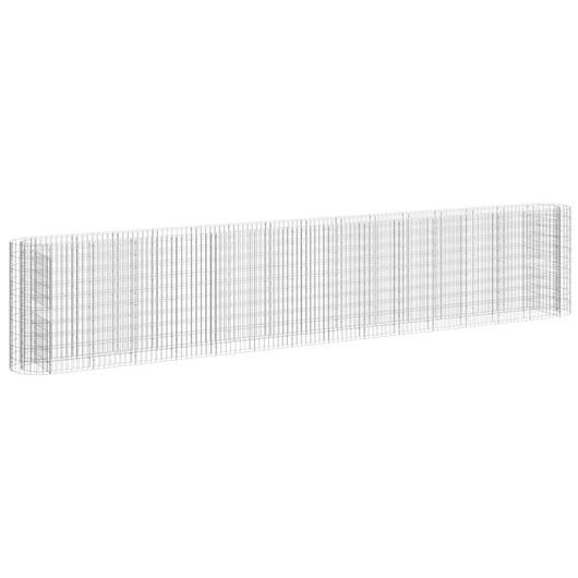 Gabbione con Letto Rialzato in Acciaio Zincato 540x50x100 cm 152038