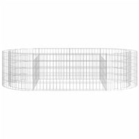 Gabbione con Letto Rialzato in Ferro Zincato 200x100x50 cm