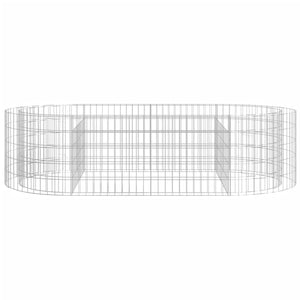 Gabbione con Letto Rialzato in Ferro Zincato 200x100x50 cm