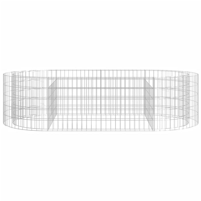 Gabbione con Letto Rialzato in Ferro Zincato 200x100x50 cm 152040