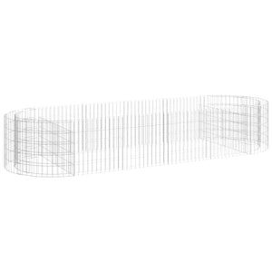 Gabbione con Letto Rialzato in Ferro Zincato 300x100x50 cm 152041