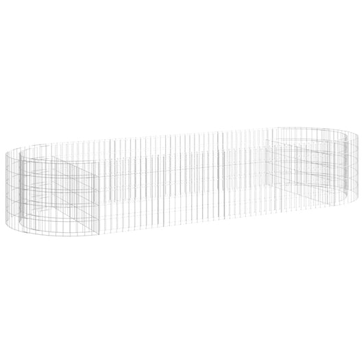 Gabbione con Letto Rialzato in Ferro Zincato 300x100x50 cm 152041