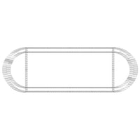 Gabbione con Letto Rialzato in Ferro Zincato 300x100x50 cm 152041