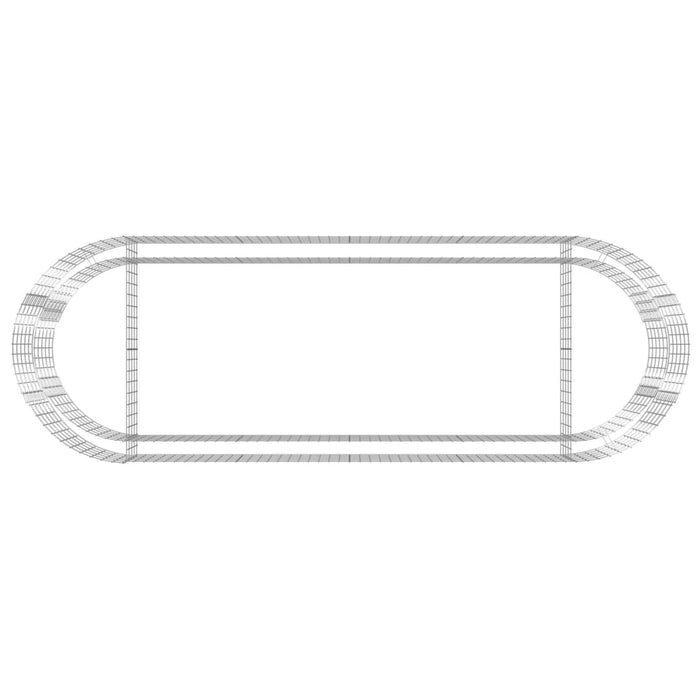 Gabbione con Letto Rialzato in Ferro Zincato 300x100x50 cm 152041