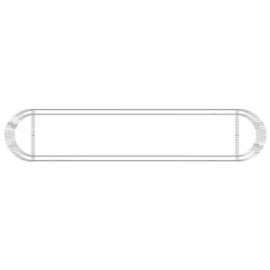 Gabbione con Letto Rialzato in Ferro Zincato 500x100x50 cm