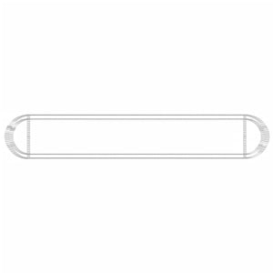 Gabbione con Letto Rialzato in Ferro Zincato 600x100x50 cm