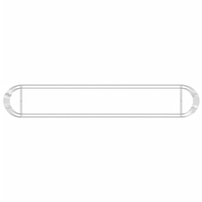 Gabbione con Letto Rialzato in Ferro Zincato 600x100x50 cm