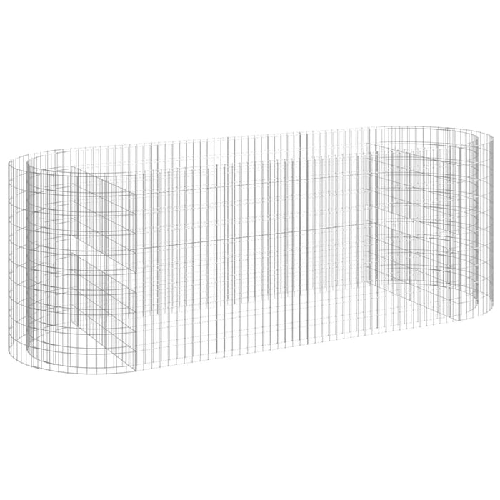 Gabbione con Letto Rialzato in Ferro Zincato 300x100x100 cm 152046