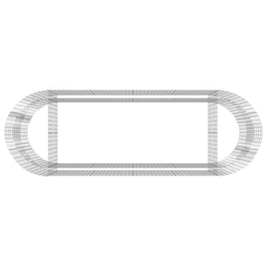 Gabbione con Letto Rialzato in Ferro Zincato 300x100x100 cm