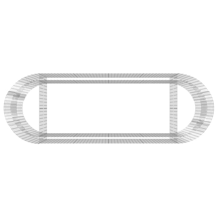 Gabbione con Letto Rialzato in Ferro Zincato 300x100x100 cm