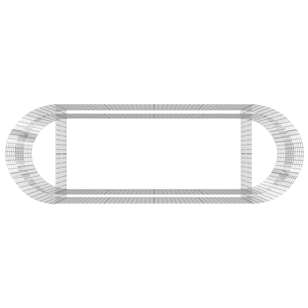 Gabbione con Letto Rialzato in Ferro Zincato 300x100x100 cm 152046