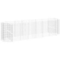 Gabbione con Letto Rialzato in Ferro Zincato 400x100x100 cm 152047