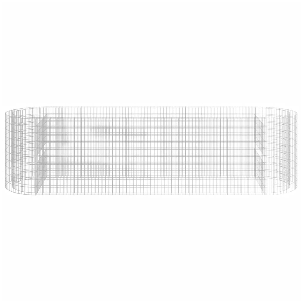 Gabbione con Letto Rialzato in Ferro Zincato 400x100x100 cm 152047