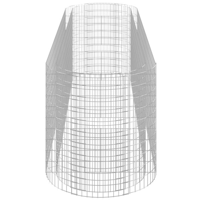 Gabbione con Letto Rialzato in Ferro Zincato 400x100x100 cm 152047