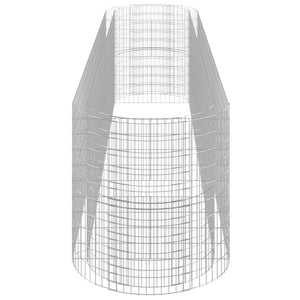 Gabbione con Letto Rialzato in Ferro Zincato 500x100x100 cm 152048